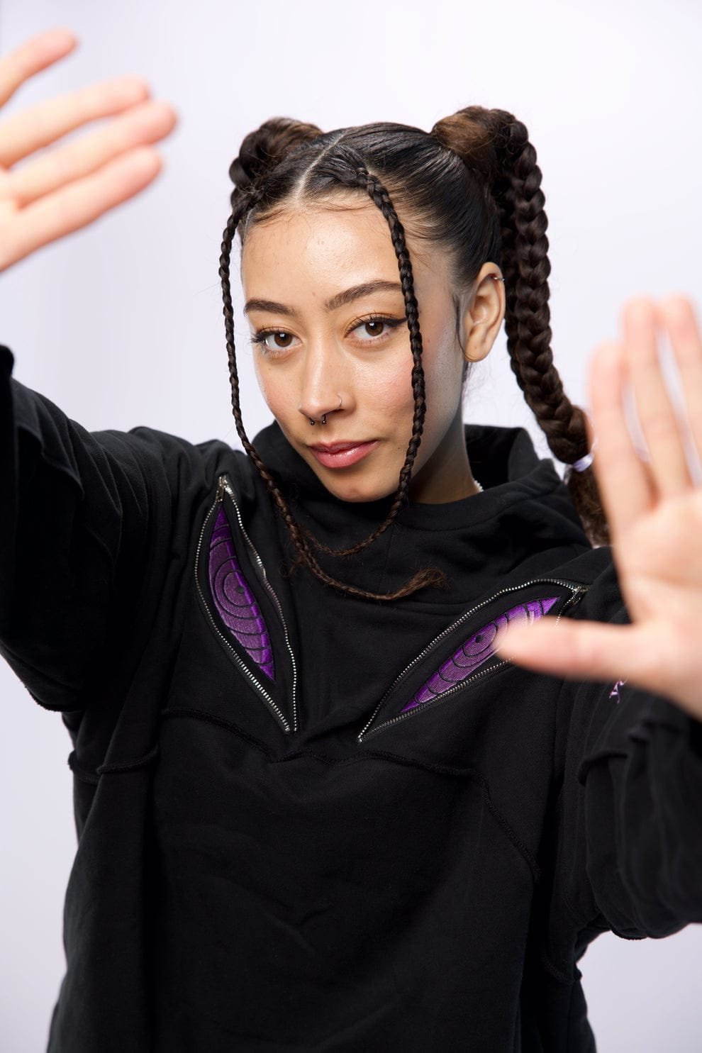 Rinnegan Eyes Anime Hoodie – Unisex Cosplay & Streetwear - image 9