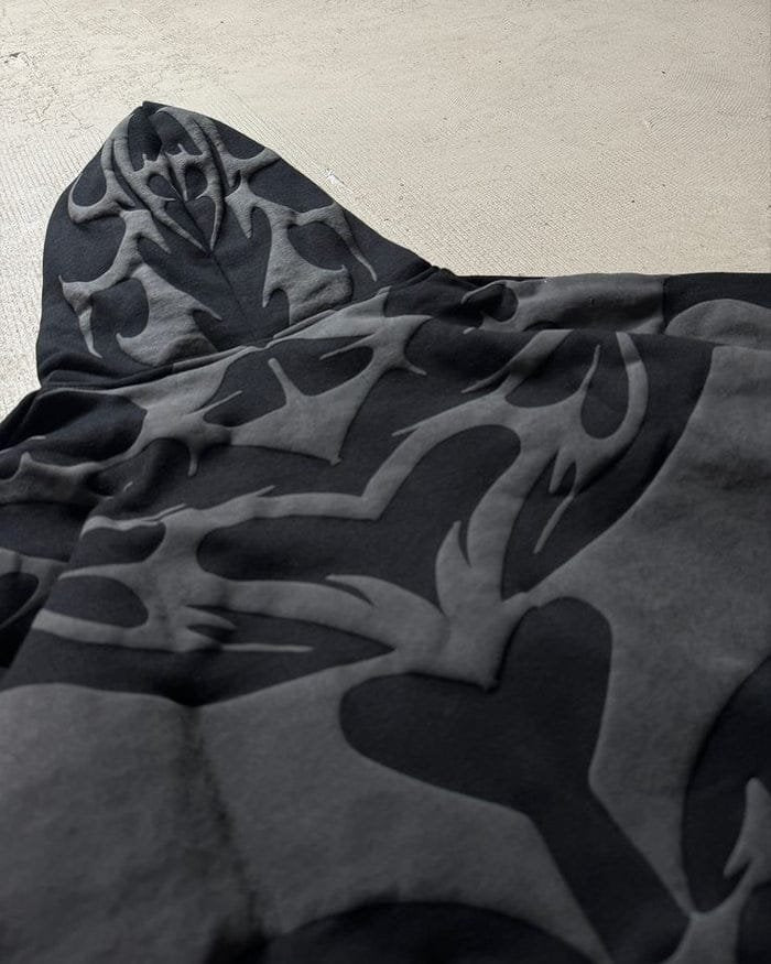 Depth Hoodie – Tribal Shadow Oversized Y2K | Exotix - image 7