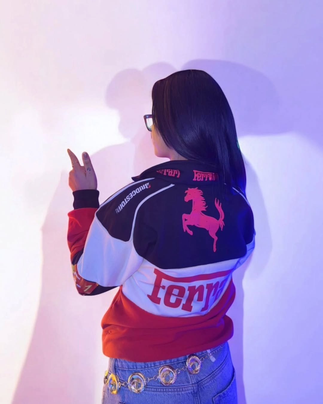 Red & White Ferrari Racing Jacket – Exotix - image 5