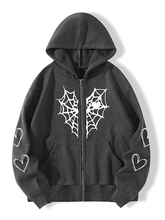 Exotix Heart Zipper Hoodie Unisex - image 4