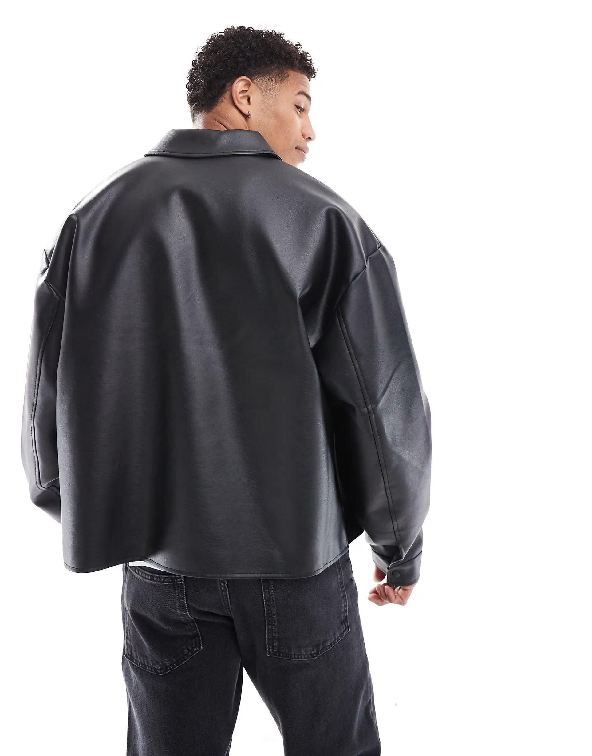 Premium Black Faux Leather Jacket for Men – Stylish & Durable by Exotix
