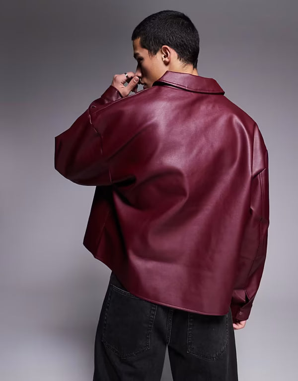 Faux Leather Jacket – Black, Burgundy, Green, Beige & Brown | Exotix
