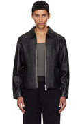Black Cropped Leather Jacket for Men & Women – Exotix Streetwear