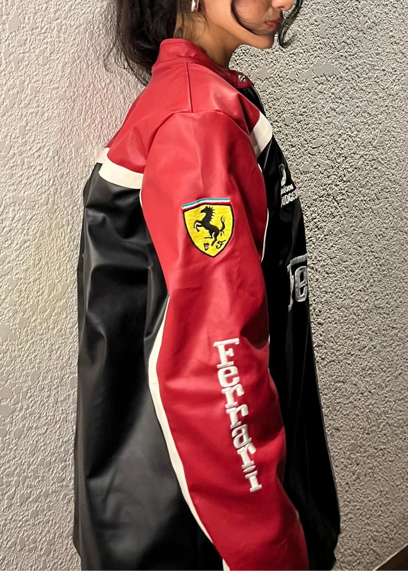 Formula 1 Ferrari Leather Jacket | Exotix F1 Edition - image 4