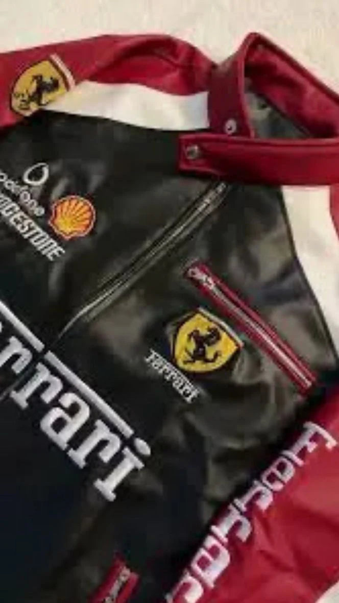 Formula 1 Ferrari Leather Jacket | Exotix F1 Edition - image 2