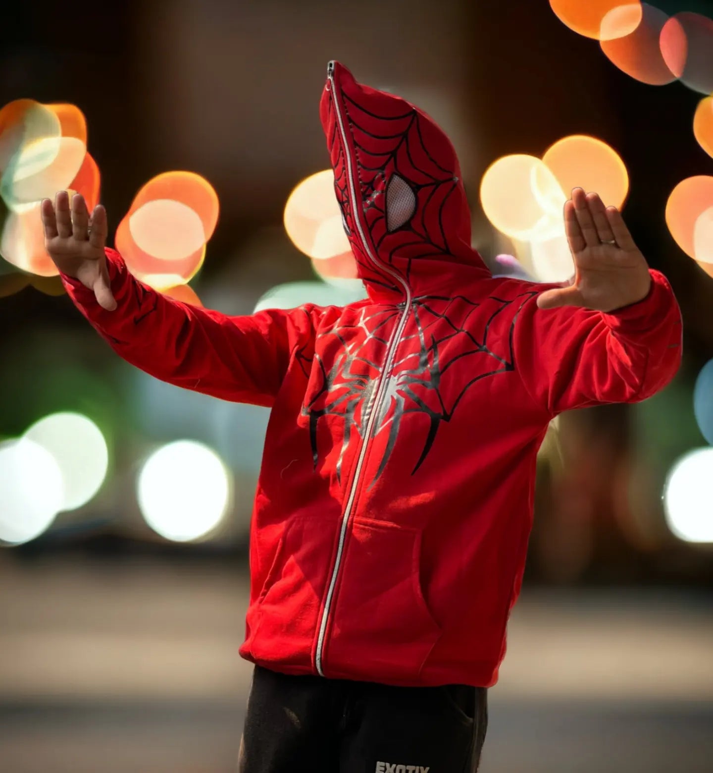 Exotix Red Spider Man Full Zip Hoodie - image 2