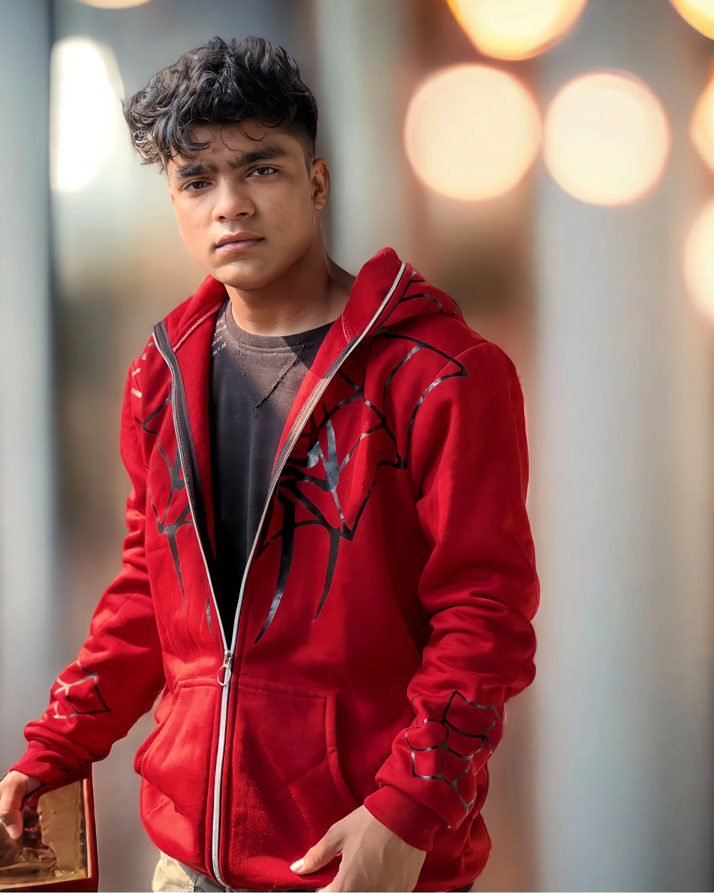 Exotix Red Spider Man Full Zip Hoodie - image 3