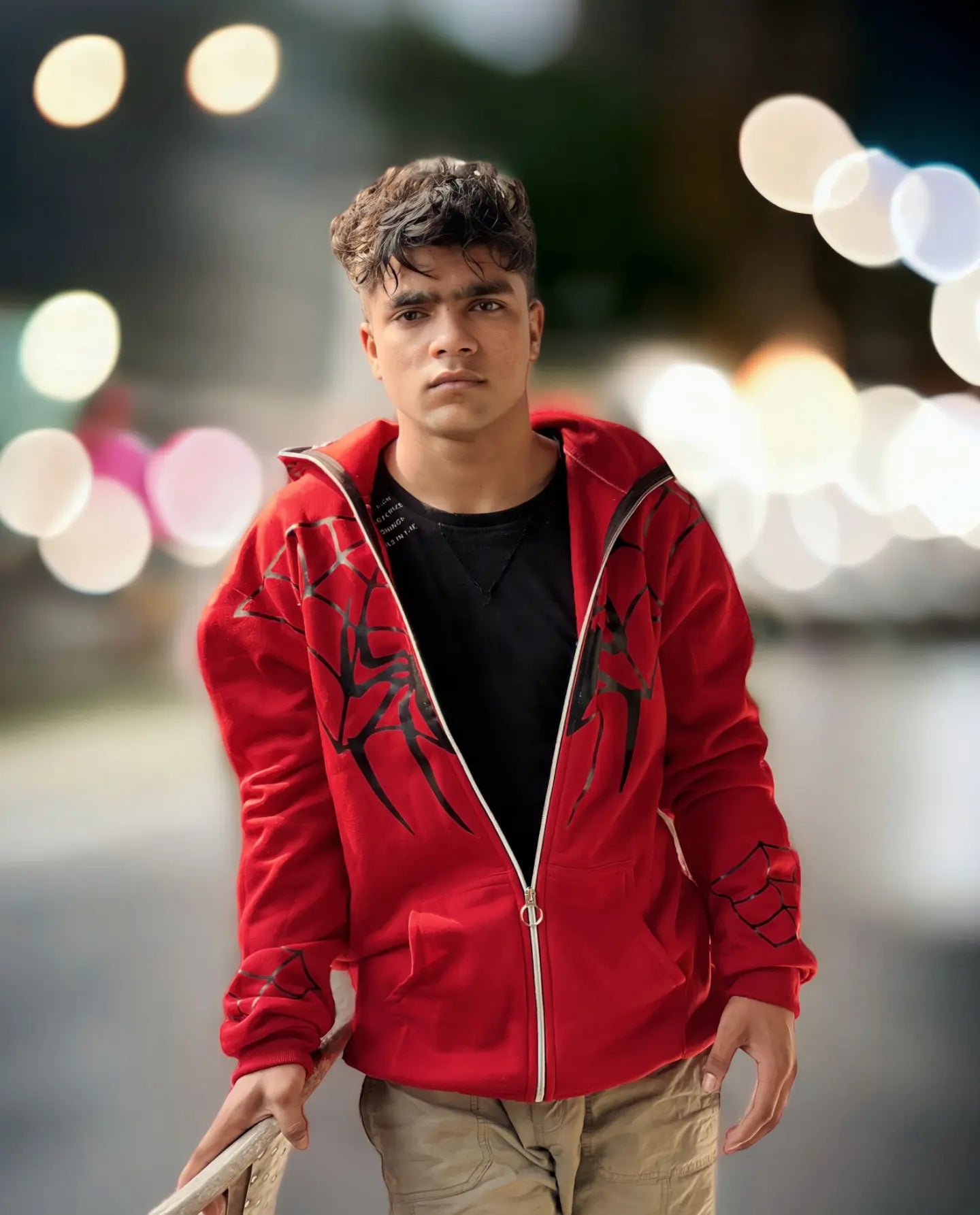Exotix Red Spider Man Full Zip Hoodie - image 4