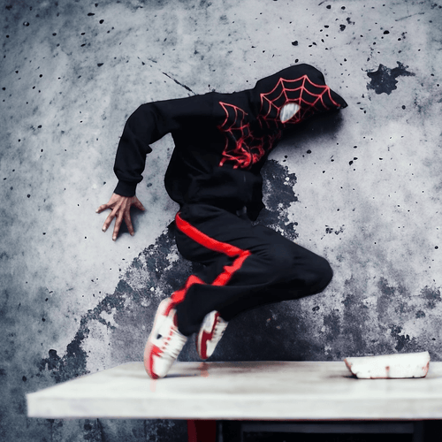 Black Spiderman Hoodie – Streetwear Marvel Zip-Up | Exotix - image 2