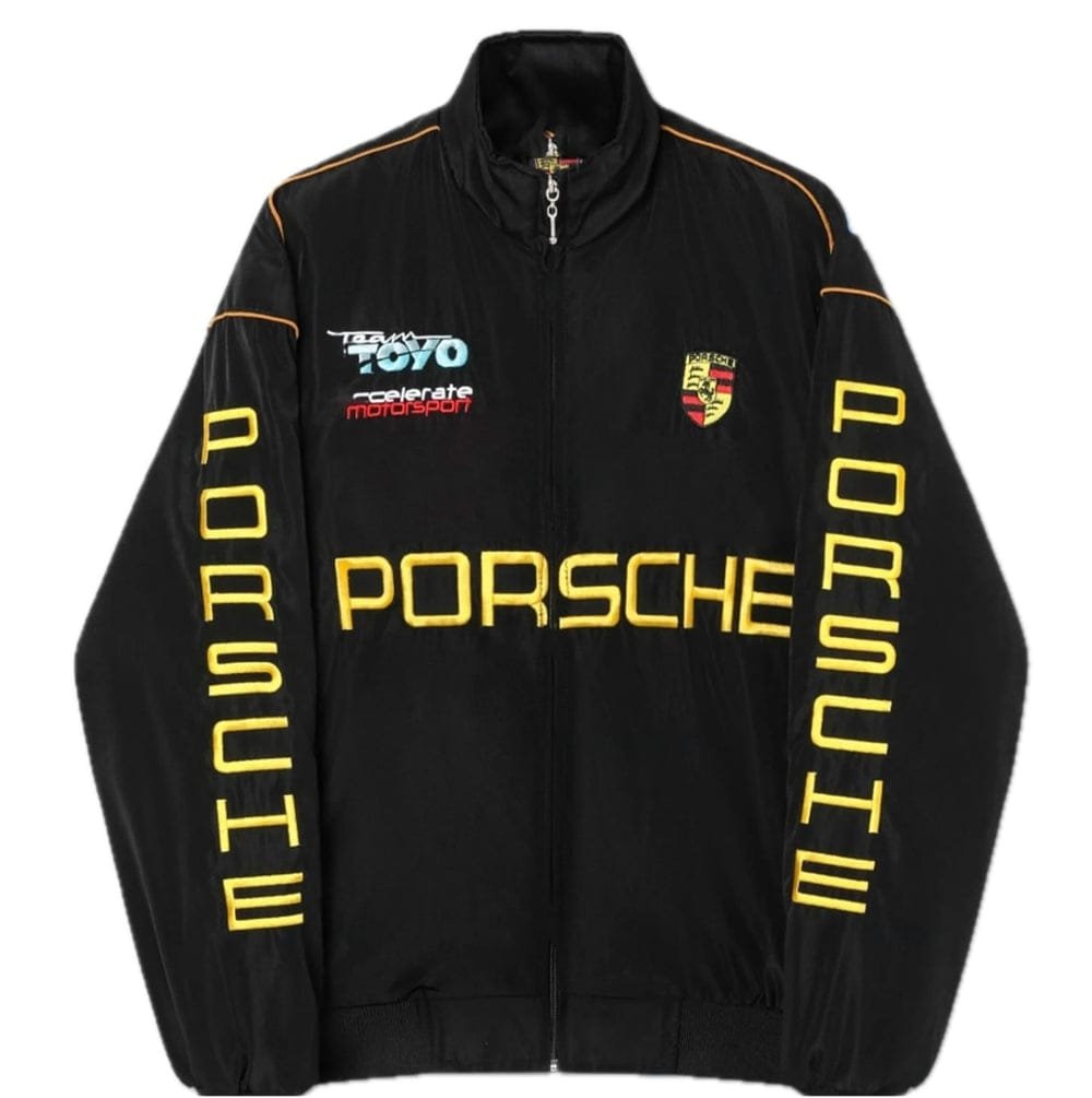 Embroidered Porsche Jacket | Premium Racing Jacket - Exotix