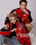 Red Budweiser Jacket – Vintage Racing & Bomber Style by Exotix - image 7