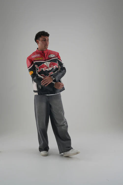 Red Bull Leather Jacket – Premium F1 Racing Style - image 5