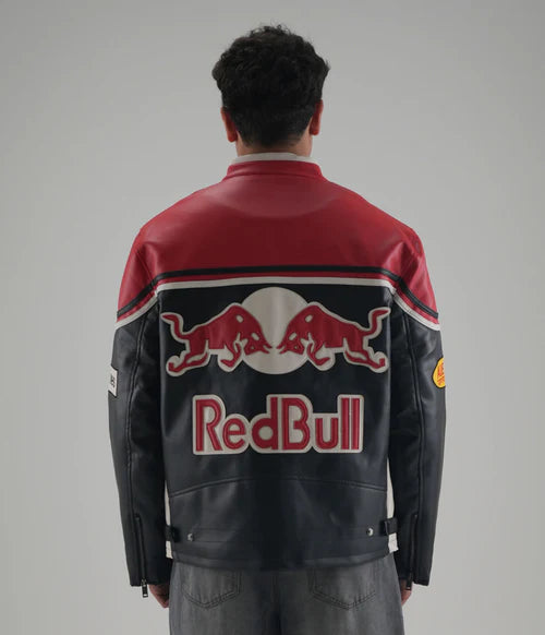 Red Bull Leather Jacket – Premium F1 Racing Style - image 2