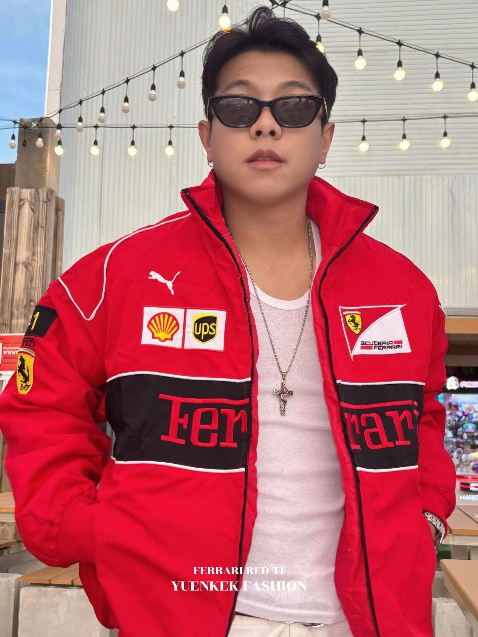 Red Ferrari Embroidered Jacket – Premium F1 Racing Gear - image 3