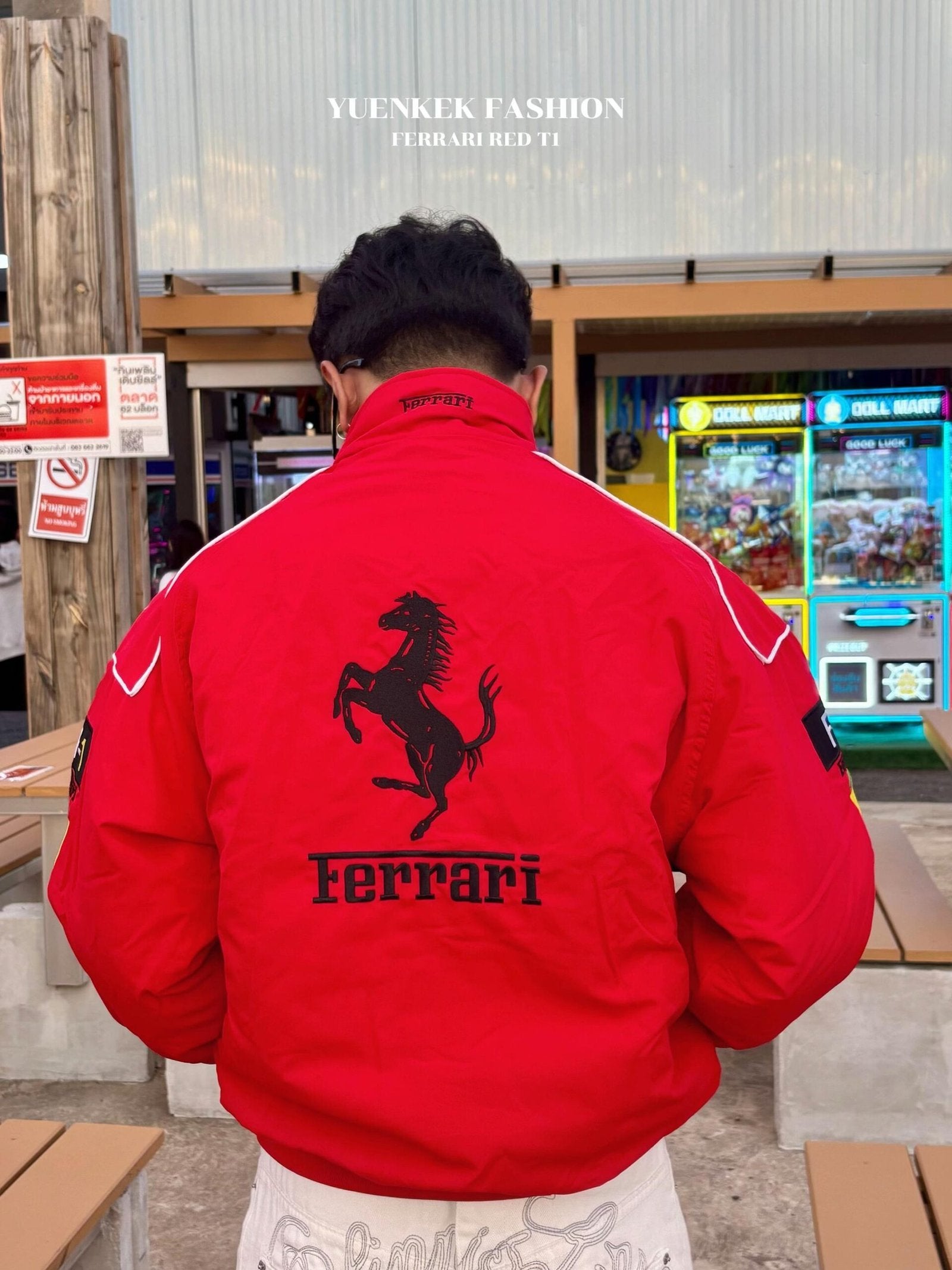 Red Ferrari Embroidered Jacket – Premium F1 Racing Gear - image 4