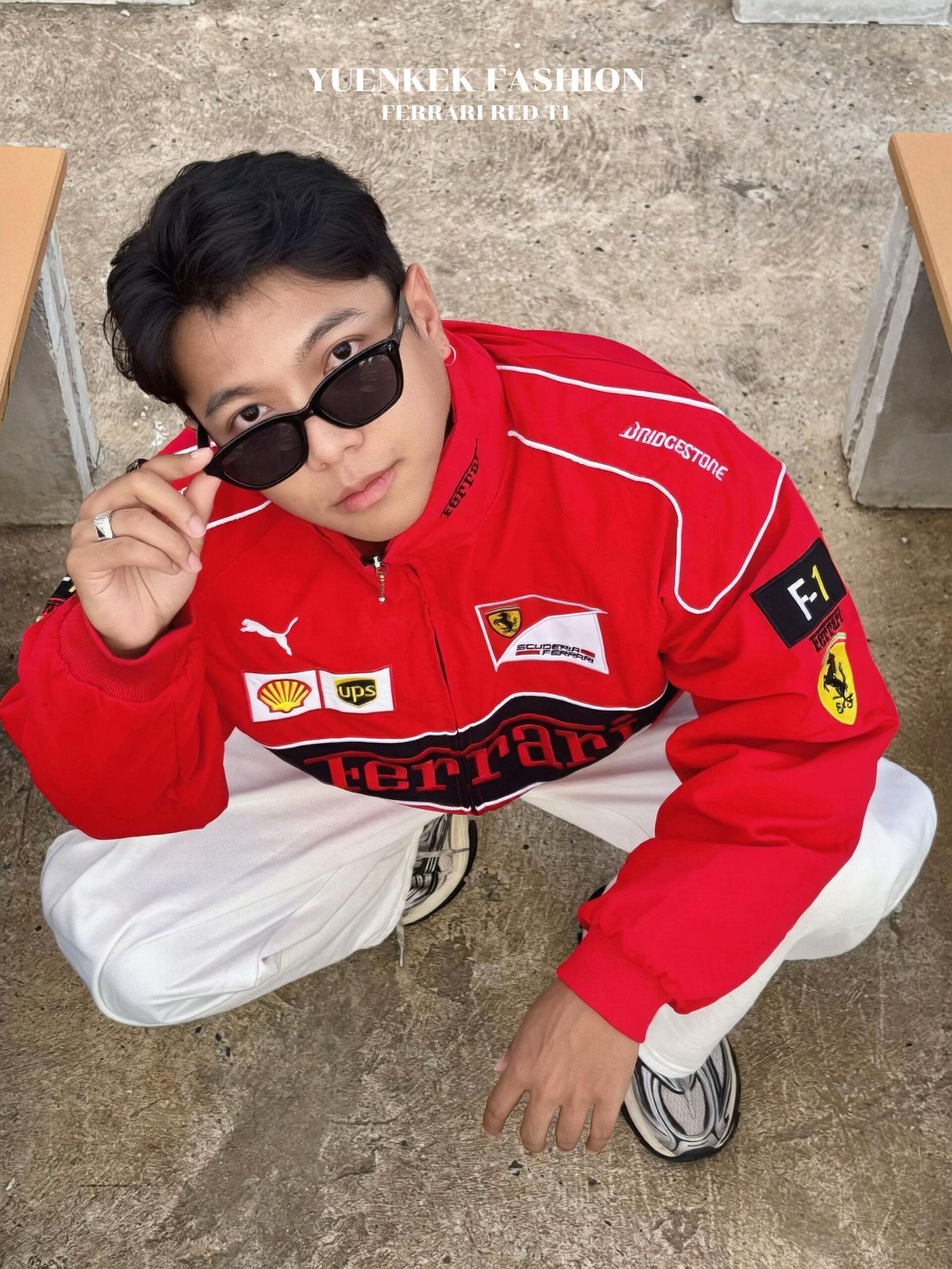Red Ferrari Embroidered Jacket – Premium F1 Racing Gear - image 5