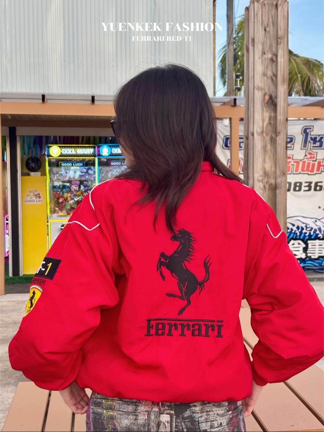 Red Ferrari Embroidered Jacket – Premium F1 Racing Gear - image 2