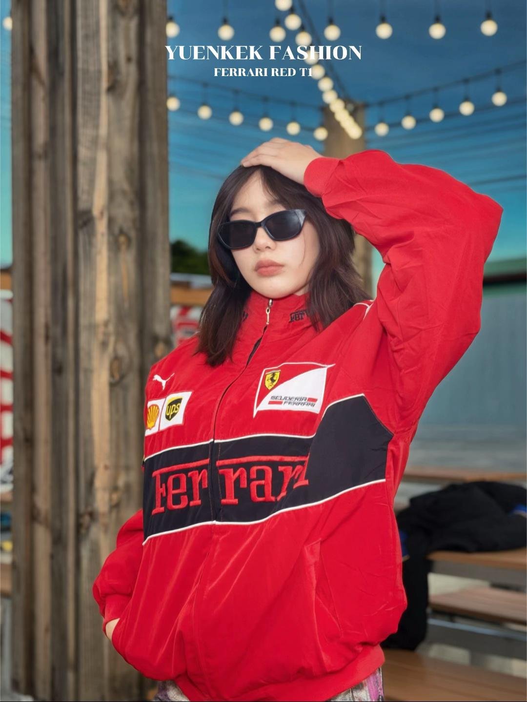Red Ferrari Embroidered Jacket – Premium F1 Racing Gear