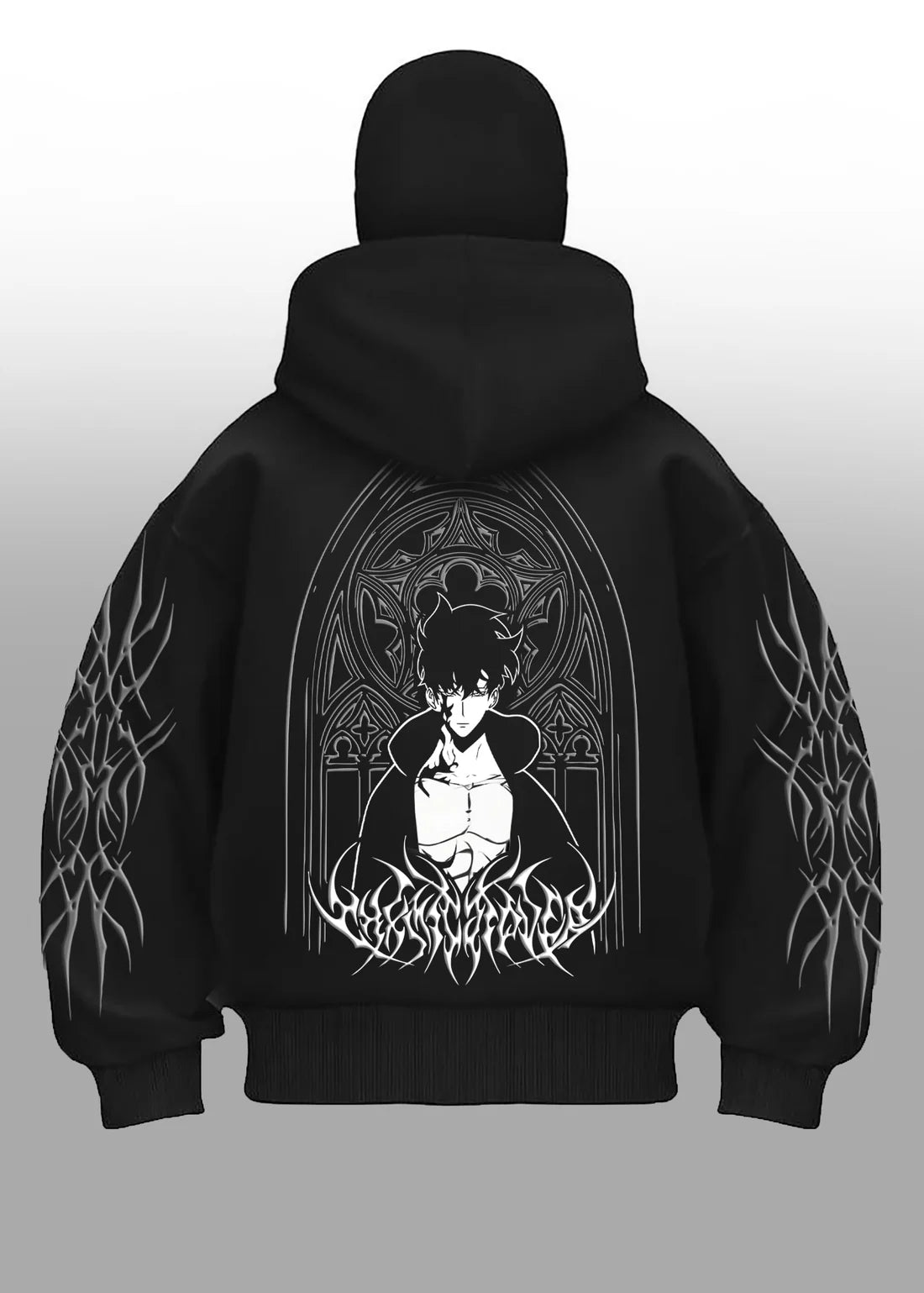Solo Leveling Balaclava Hoodie - Sung Jin Woo Edition - image 2