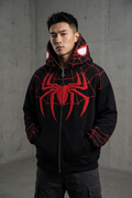 Spiderman Embroidered Hoodie – Real Embroidery, Not Print