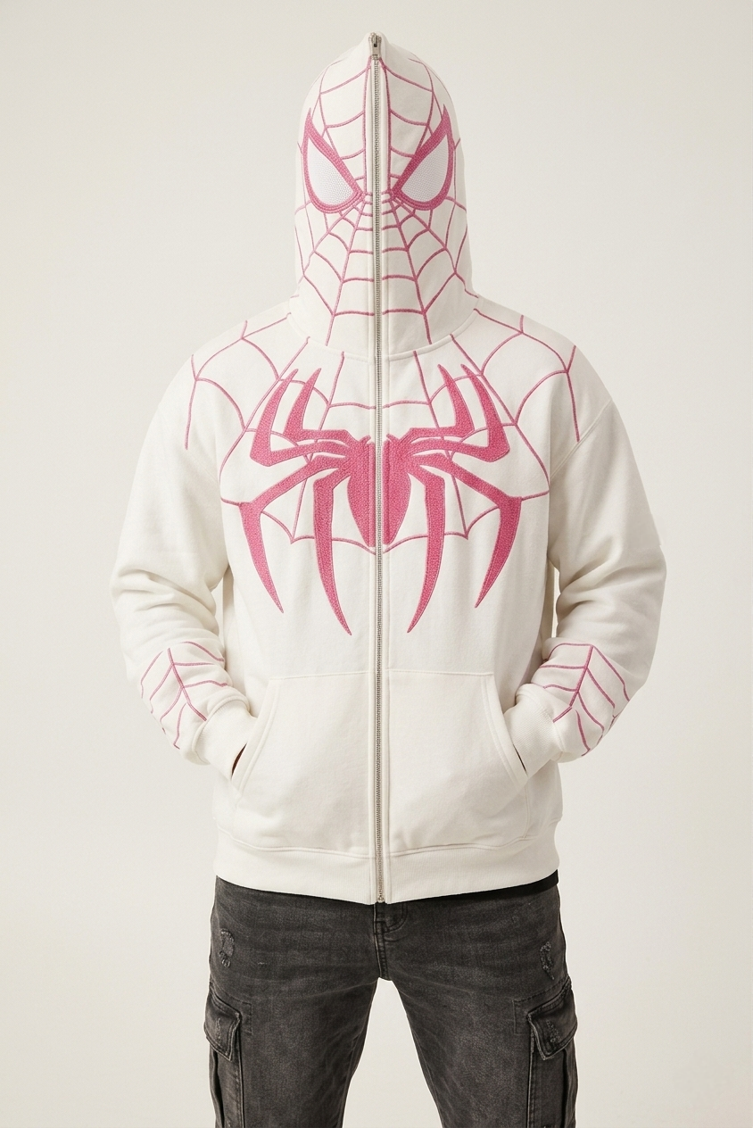Spiderman Embroidered Hoodie – Real Embroidery, Not Print - image 5