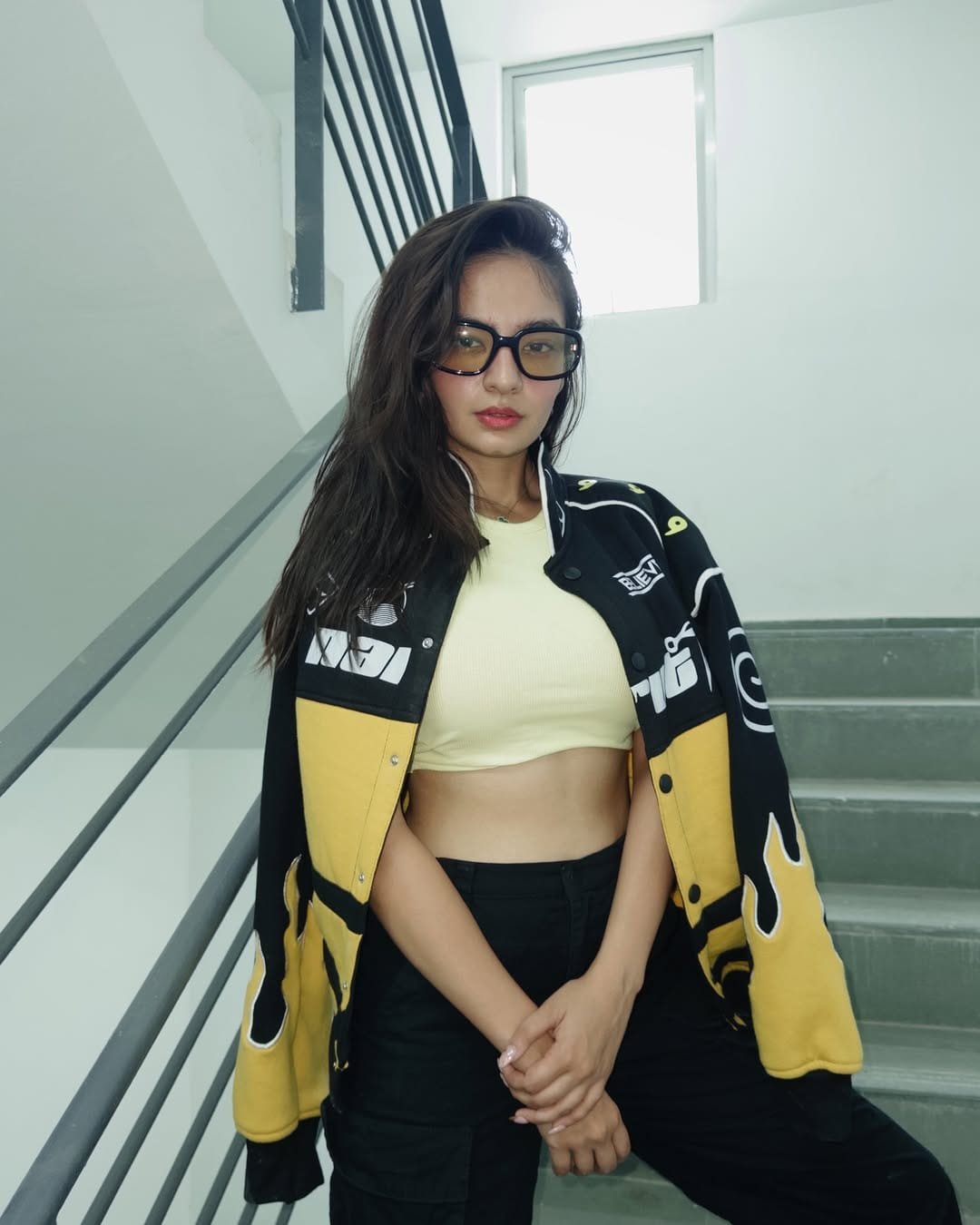 Naruto Uzumaki Flame Patch Jacket – Premium Anime | Worn by Anushka Sen - image 2