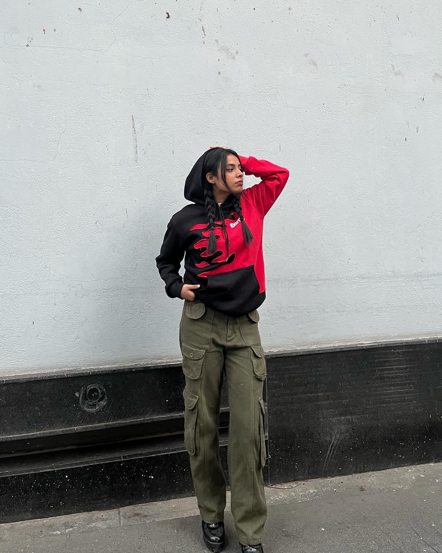 Exotix Womens Fire Hoodie Feel the Burn Flaunt the Fire - image 2