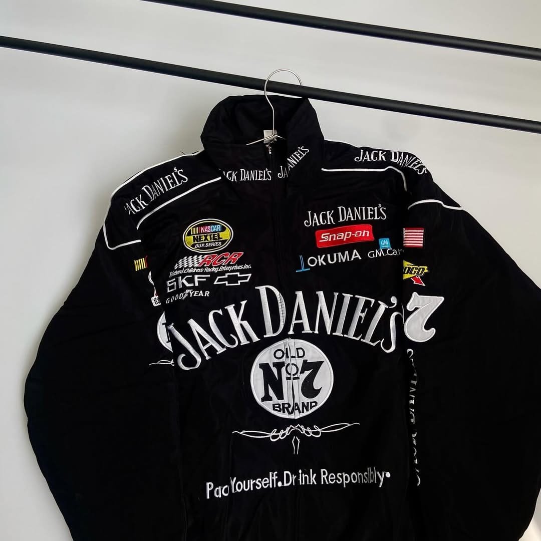 F1 Jack Daniels Embroidered Racing Jacket – Premium Motorsport Style - image 3