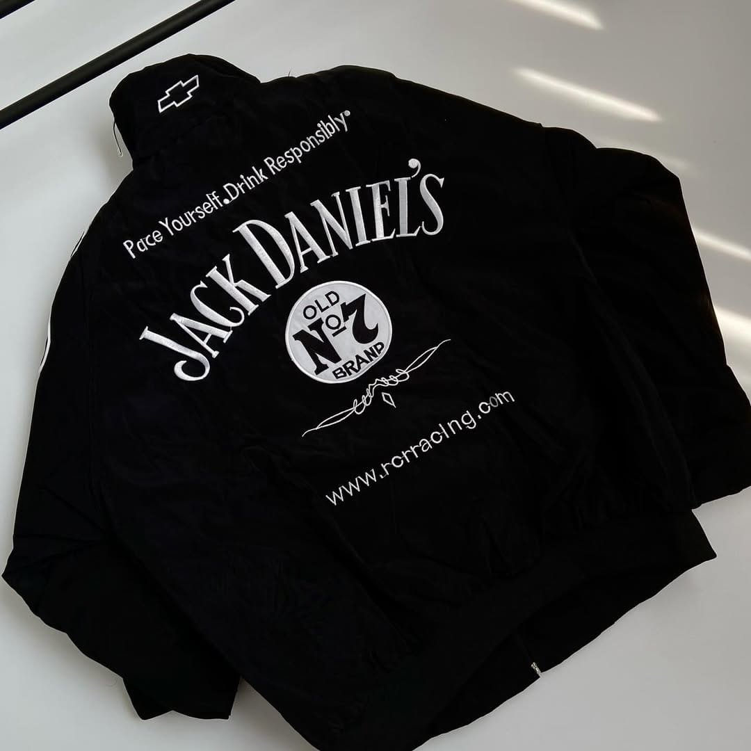 F1 Jack Daniels Embroidered Racing Jacket – Premium Motorsport Style - image 2