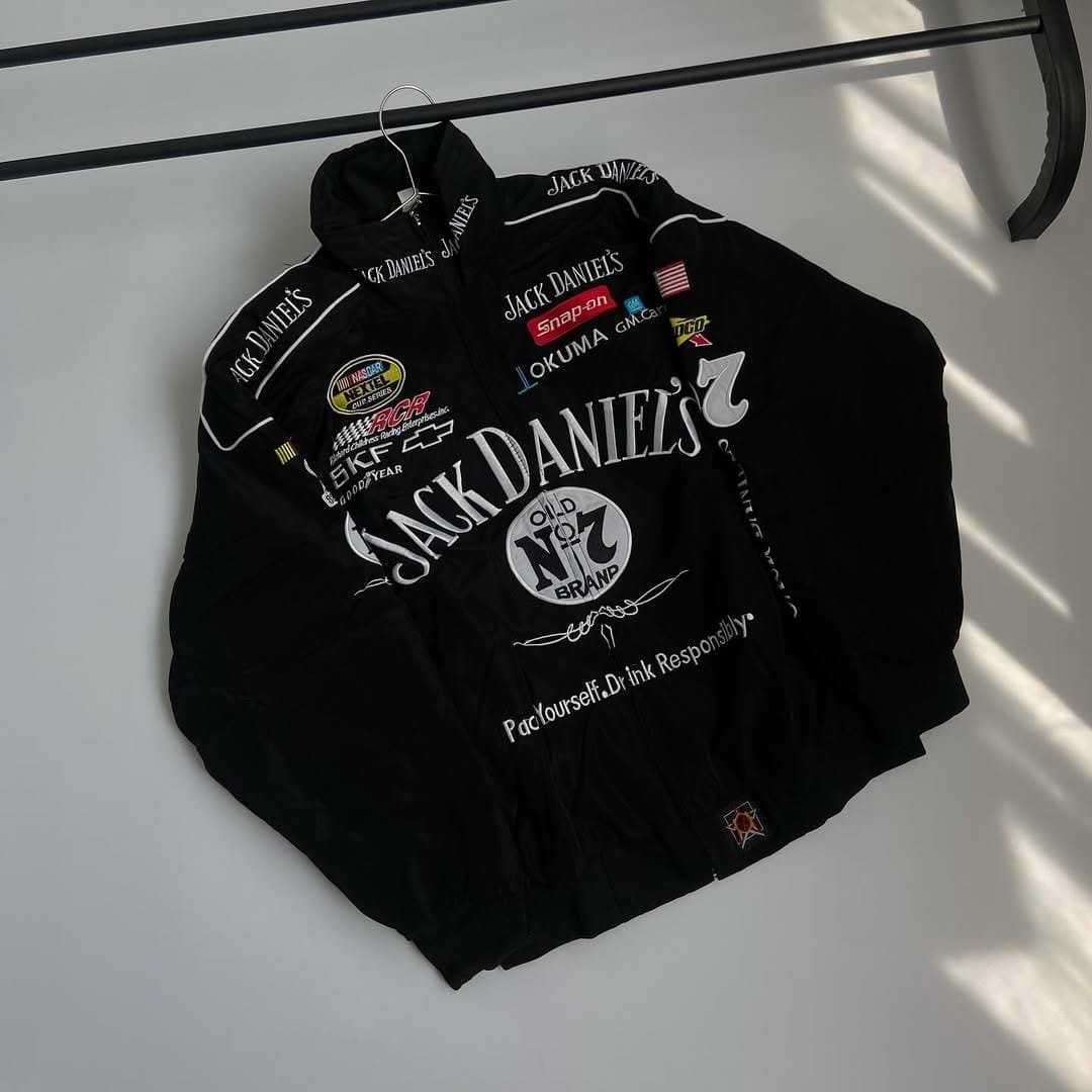 F1 Jack Daniels Embroidered Racing Jacket – Premium Motorsport Style - image 4