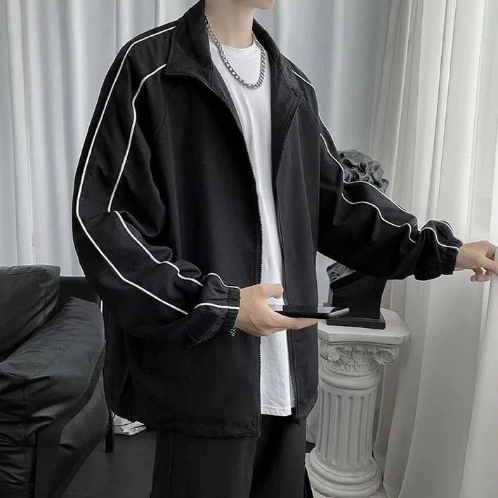 Side double strip jacket For Men's - image 2