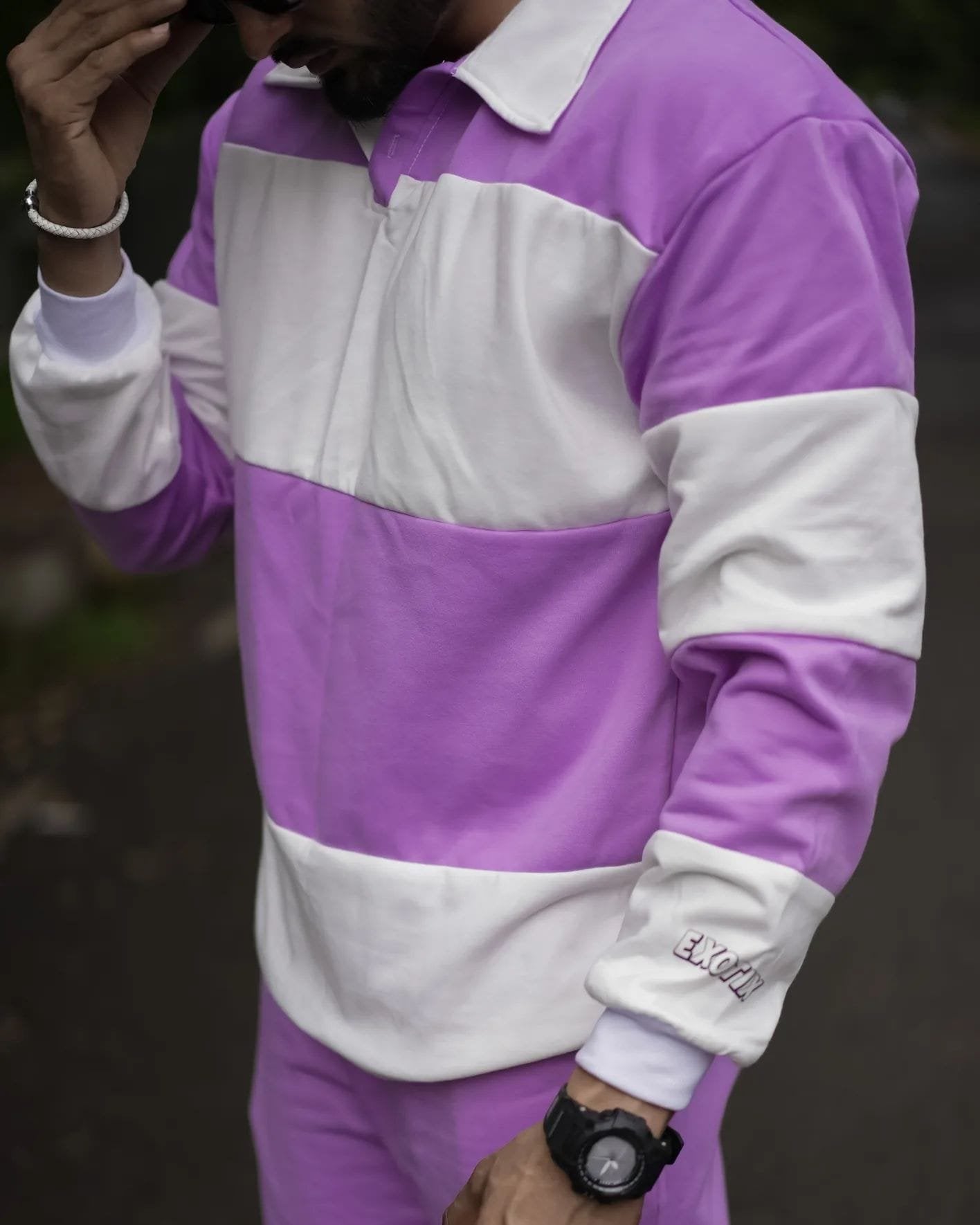 Rubgy oversized sweatshirt suit - image 3
