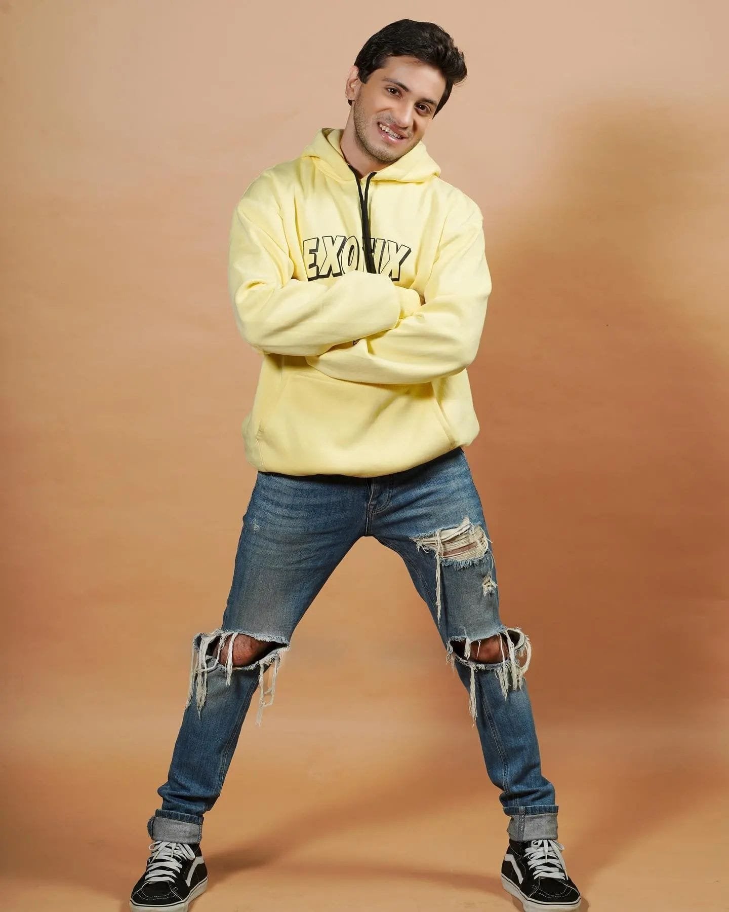 Exotix Printed Lemon Yellow Hoodie - image 2