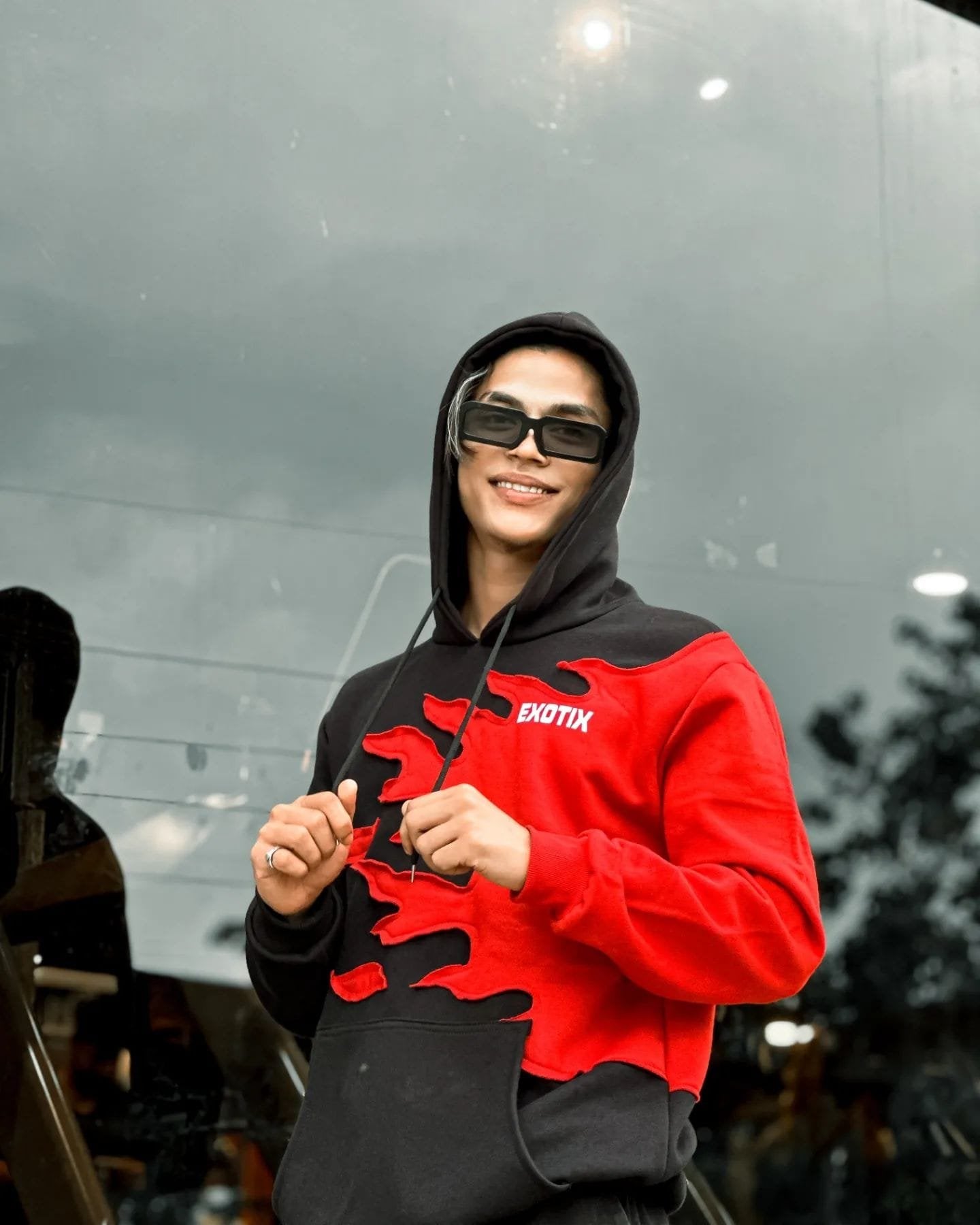 Eotix Red Flame Fire Hoodie