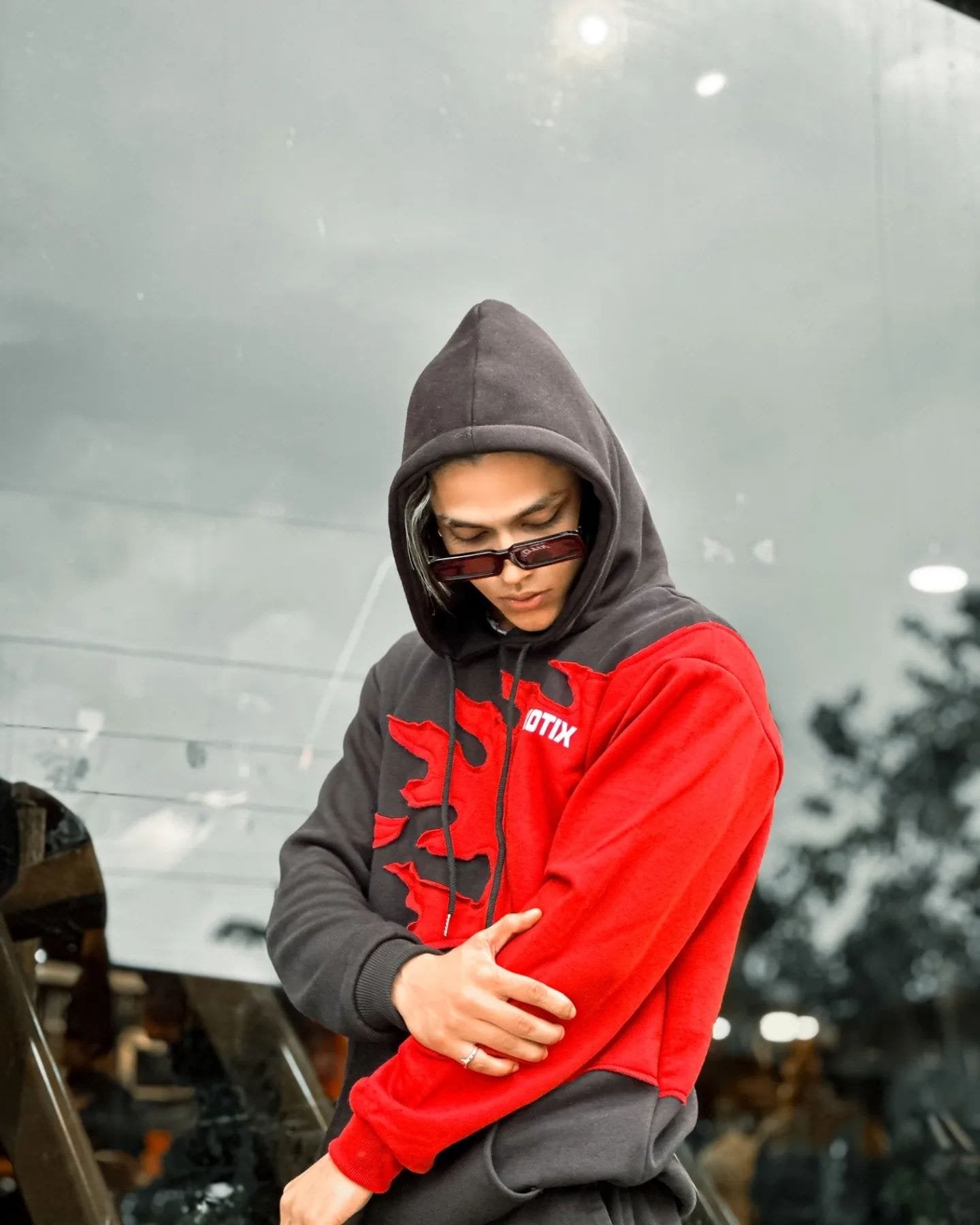 Eotix Red Flame Fire Hoodie - image 3
