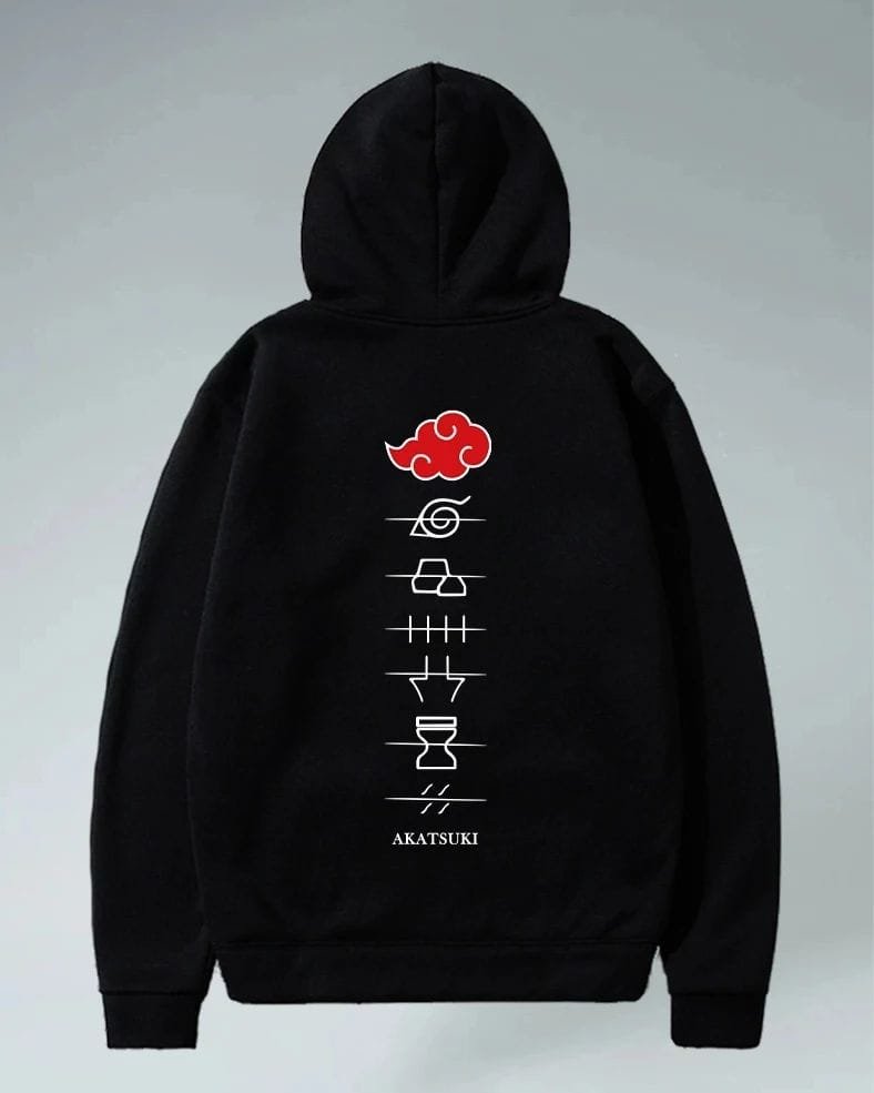 Black Akatsuki Oversized Hoodie Ultimate Anime - image 3