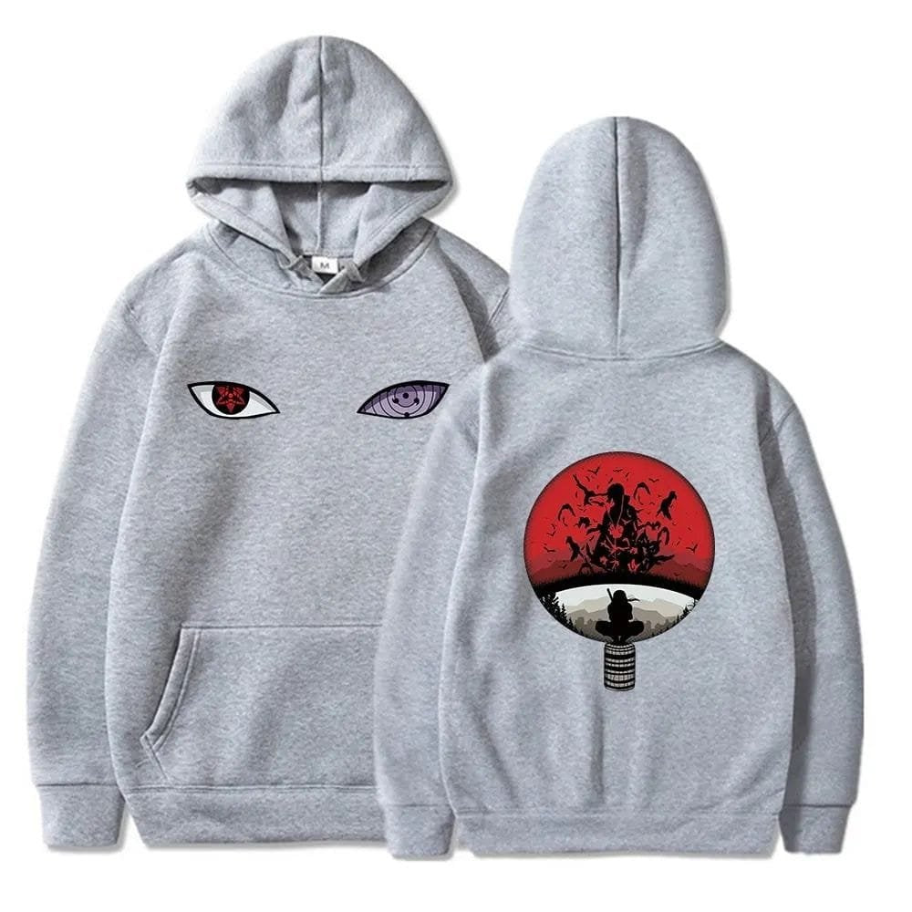 Aesthetic Madara Uchiha Printed Oversize Anime Hoodie - image 2