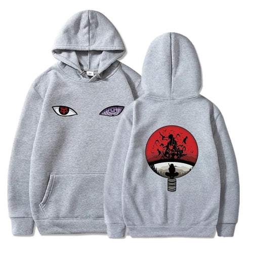 Aesthetic Madara Uchiha Printed Oversize Anime Hoodie - image 2
