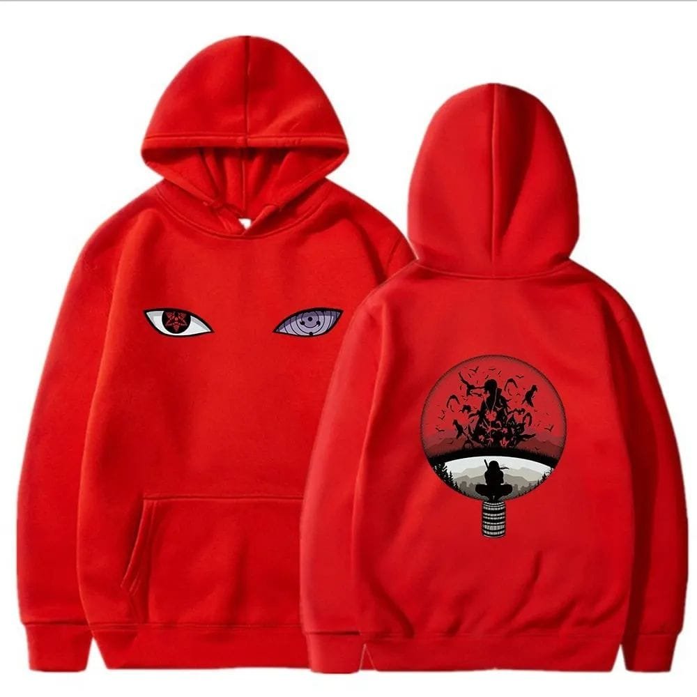 Aesthetic Madara Uchiha Printed Oversize Anime Hoodie - image 4