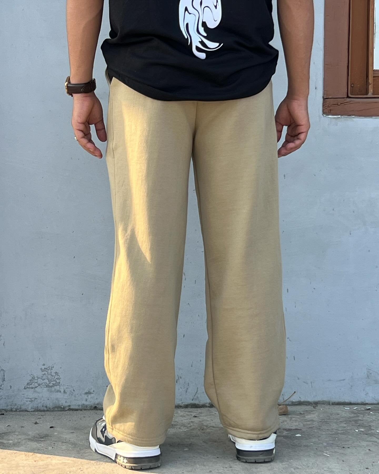 Y2K Khaki Low Rise Baggy Pants Vintage Grunge For Men's - image 4