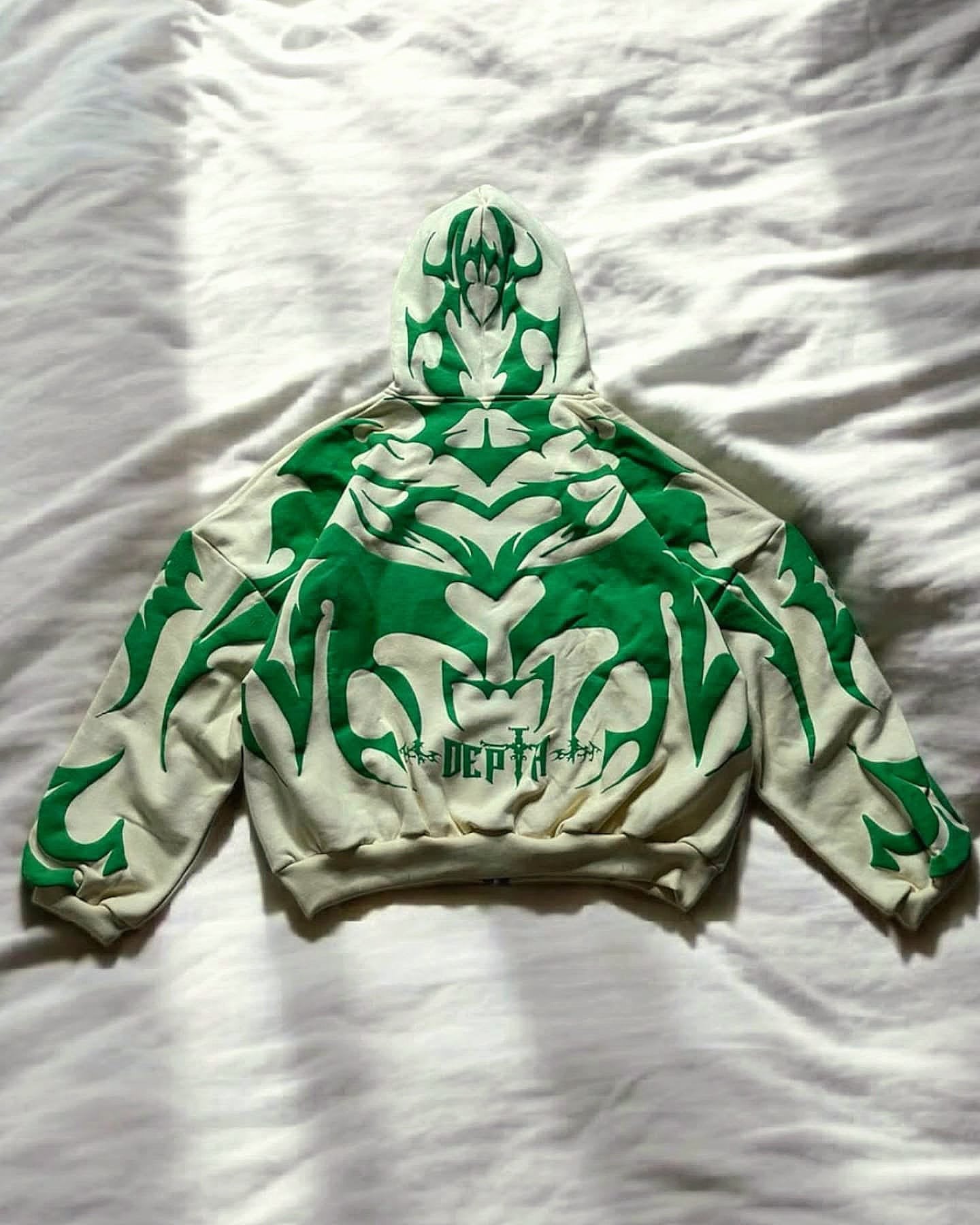 Tribal Shadow Depth Oversized Hoodie - Stylish Indian Streetwear - image 6