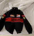 Black Ferrari Jacket – F1-Inspired Streetwear by Exotix