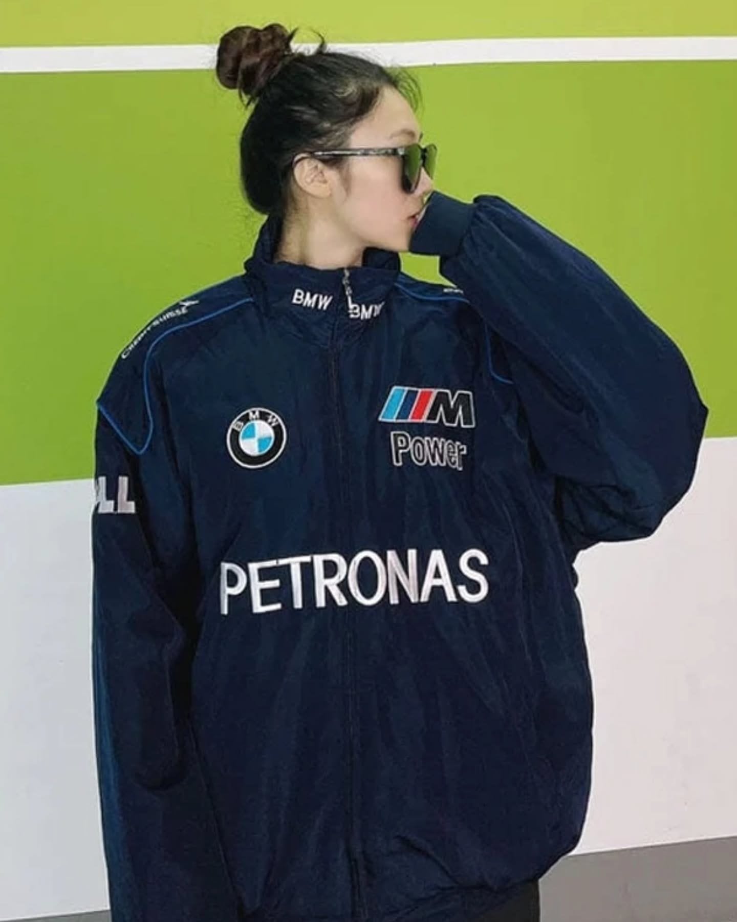 BMW Motorsport Streetwear Jacket | Premium BMW Petronas F1 Racing Jacket | Unisex Fashion