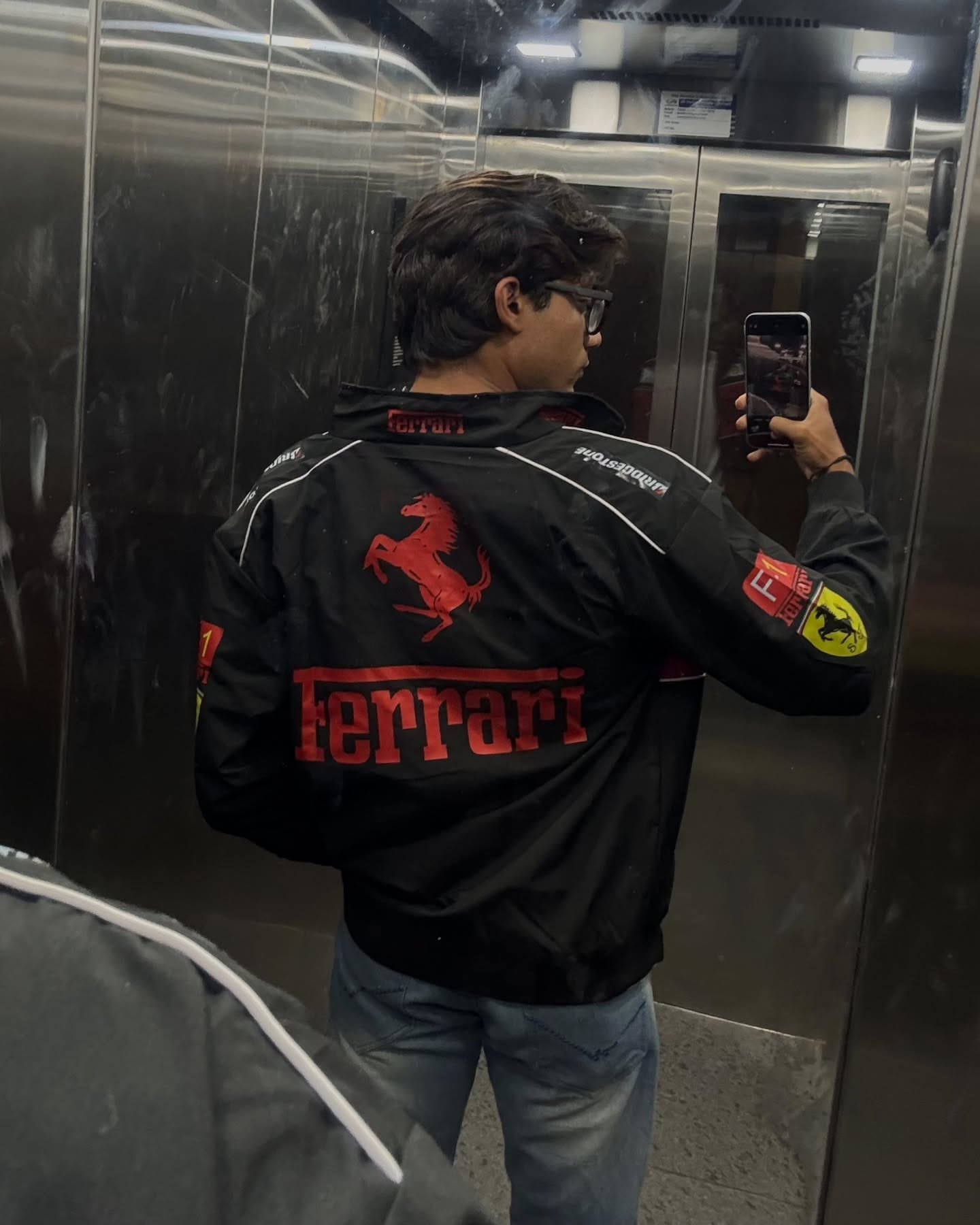 Black Ferrari F1 Jacket For Men – Iconic Streetwear by Exotix - image 2