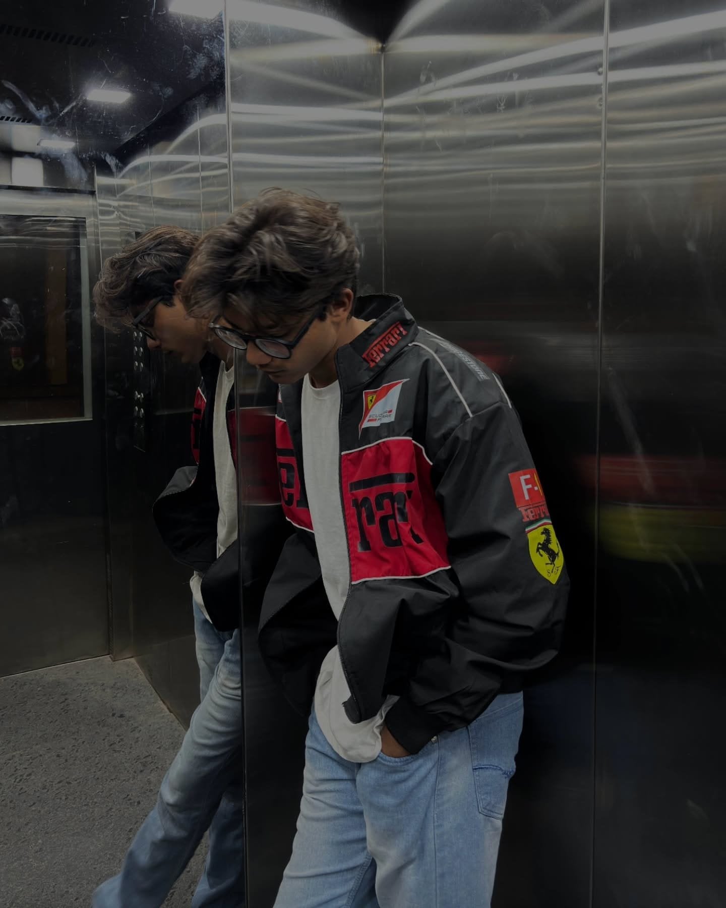 Black Ferrari F1 Jacket For Men – Iconic Streetwear by Exotix - image 3