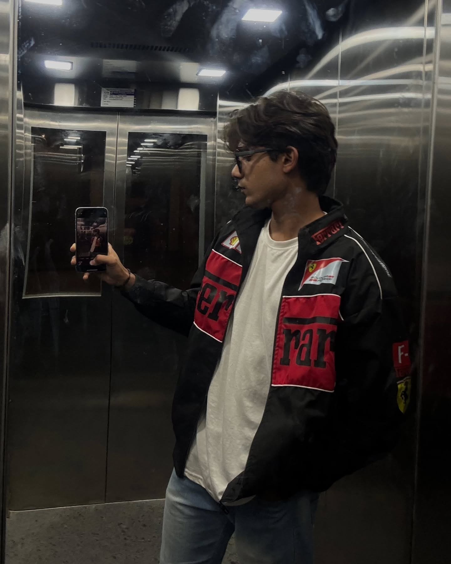 Black Ferrari F1 Jacket For Men – Iconic Streetwear by Exotix - image 4