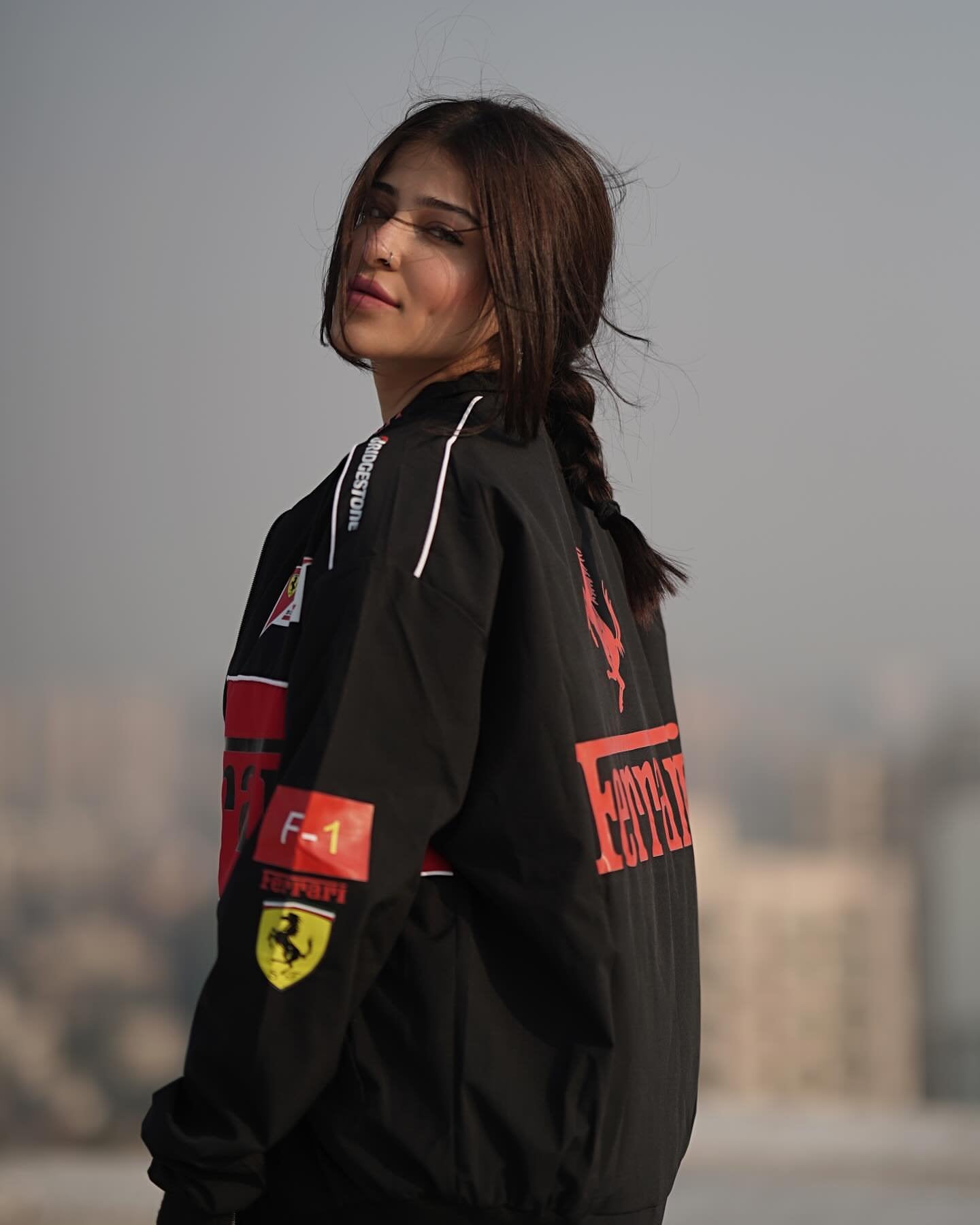 Black Vintage Ferrari Jacket – Retro Racing Streetwear by Exotix - image 2