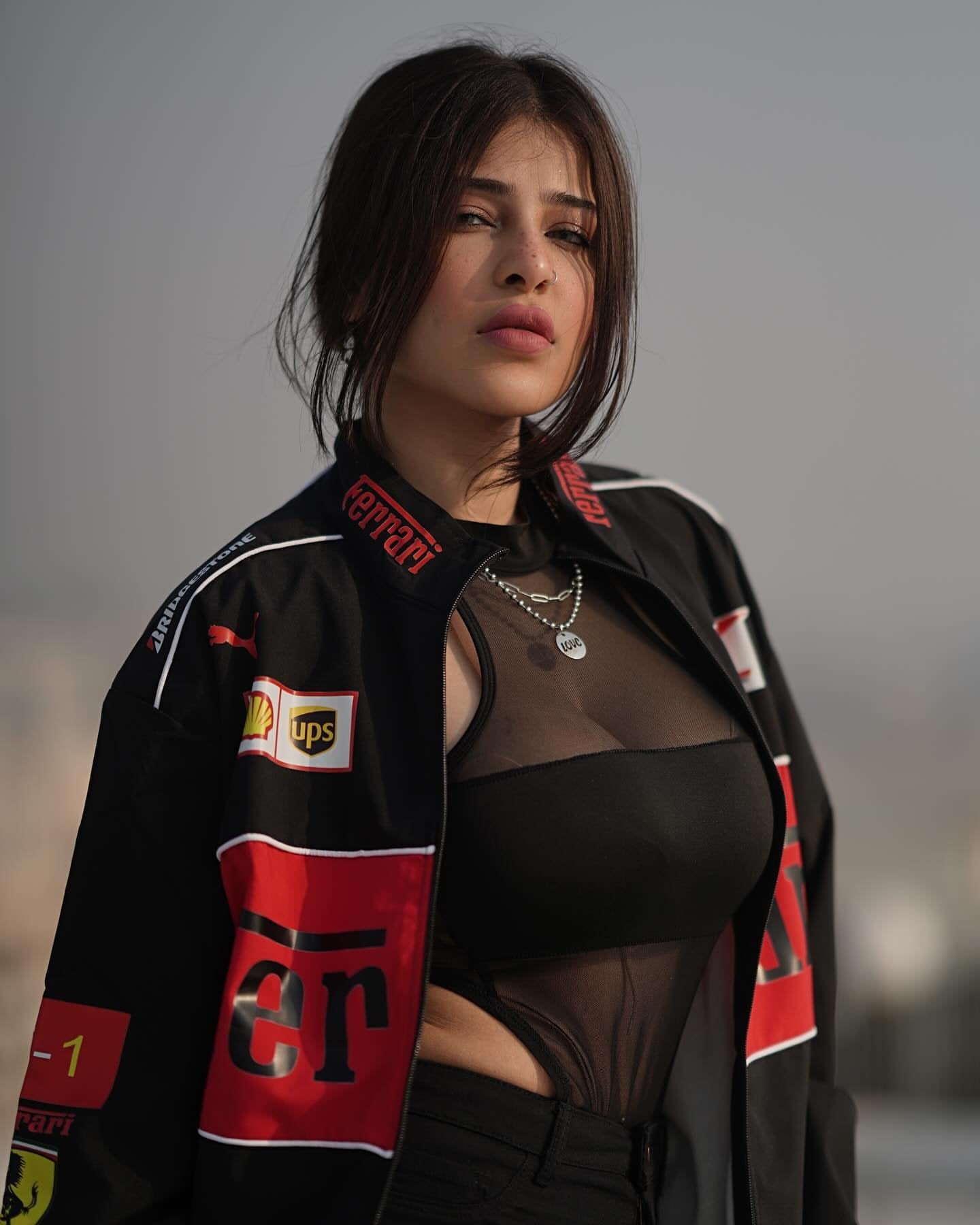 Black Vintage Ferrari Jacket – Retro Racing Streetwear by Exotix - image 5