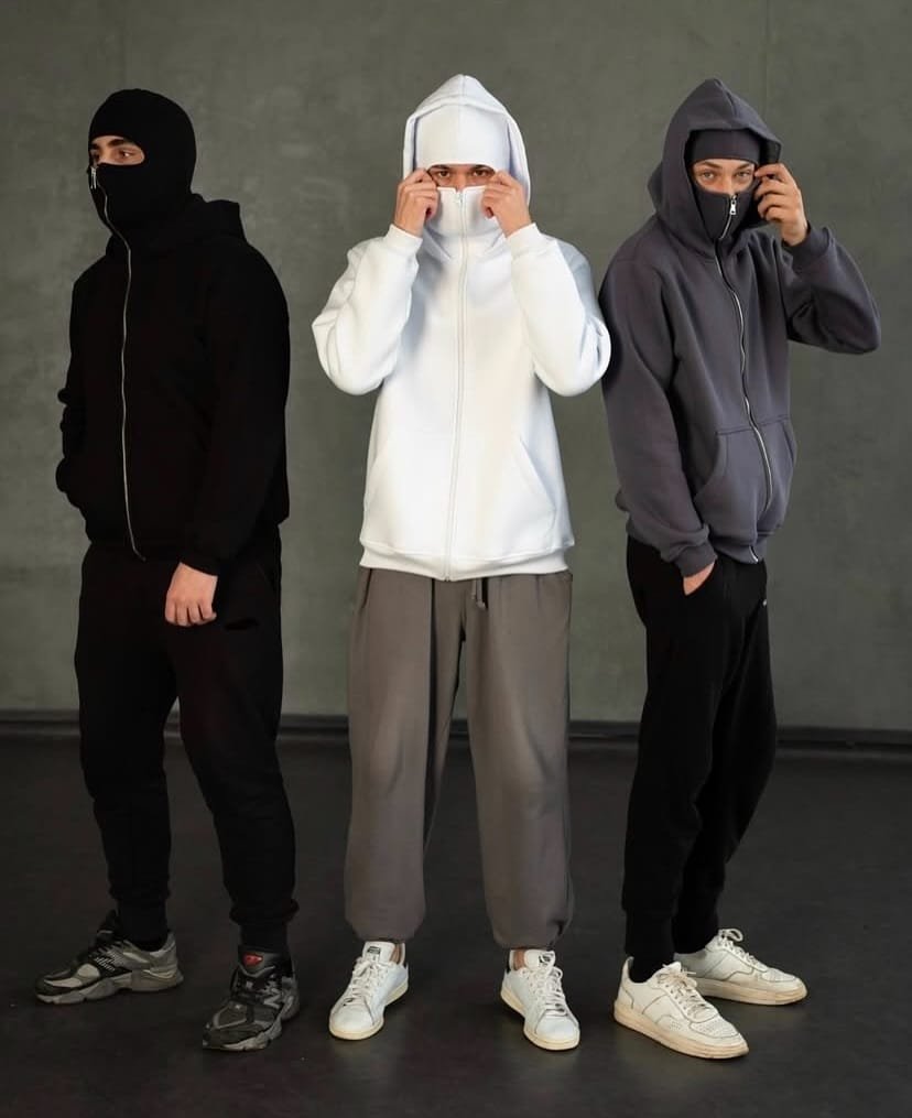 Ninja Balaclava Hoodie with Built-In Face Mask – Exotix