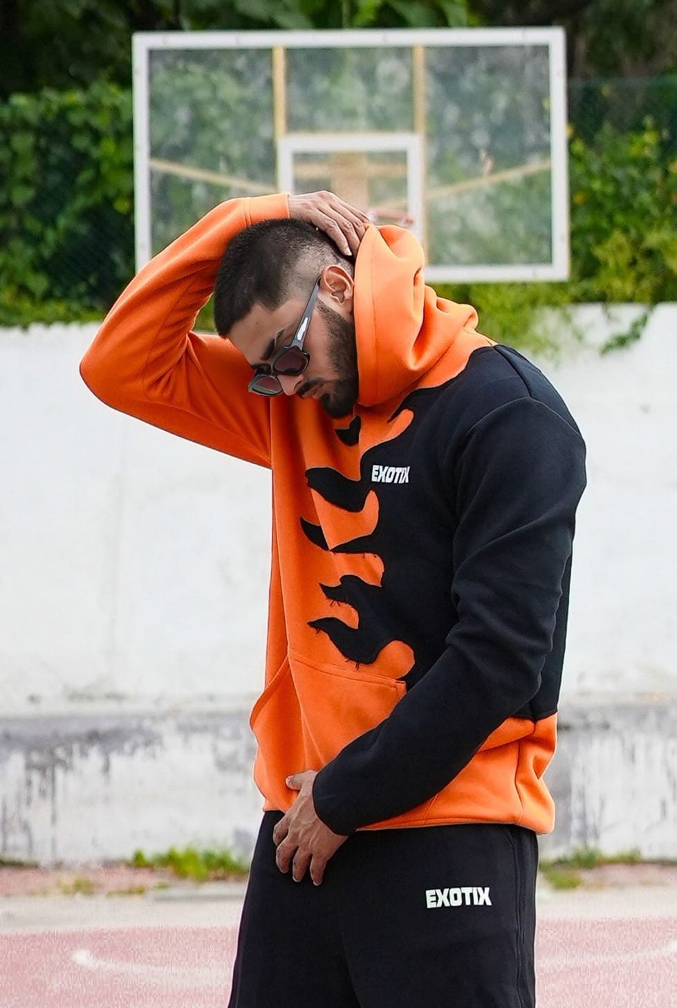 Orange Flame Fire Hoodie - image 2